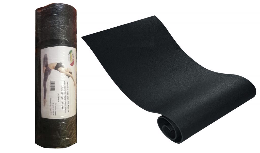 Product image - yoga mat size 170*60*1cm color black material XPE 
